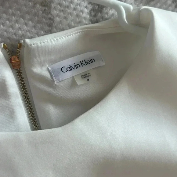 NWOT Calvin Klein Cold Shoulder Scuba Dress Size 8 - Picture 6 of 6